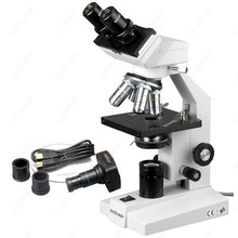 AmScope Suprimentos 40X-1600X Nova Câmera Binocular Microscópio Composto + 3MP B100A-3M 2024 - compre barato