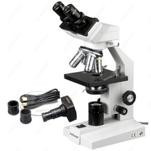 AmScope Supplies 40X-1600X New Binocular Compound Microscope + 3MP Camera  B100A-3M 2024 - buy cheap