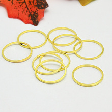 20pcs ZHU RU 14*1*1mm key ring Round circle shape surround Connector Charms Making earring Clothes bag shoes jewelry accessories 2024 - buy cheap