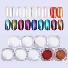 1g Mirror Glitter Nail Chrome Pigment Dazzling DIY Salon Micro  Powder Laser  Nail Art Decorations Powder 2024 - buy cheap