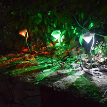 Luminária solar led para decoração de jardim, lâmpada à prova d'água em forma de diamante, para áreas externas, para caminho e terra 2024 - compre barato