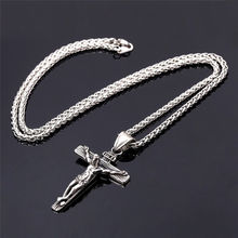 Women Men Crucifix Jesus Cross Pendant Necklace Punk Statement Jesus Cross Necklace Jewelry Faith Christian Jewelry Gifts 2024 - buy cheap