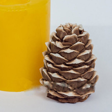 Moldes de silicona 3D de cono de pino, moldes de silicona para jabón, tuerca de silicona para, cono de pino de sílice troquelado 3D, con moldes de silicona 2024 - compra barato
