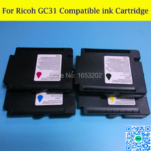 Картридж с пигментными чернилами GC31 для принтера Ricoh GXE3300/GXE5500/GXE2600/GXE5050N/GXE5550N, 1 комплект 2024 - купить недорого