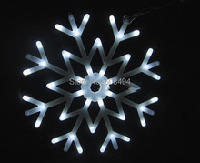 Tira de luces LED de copos de nieve para decoración del árbol, tira de luces de copos de nieve con 40 leds, 220V, blanco 2024 - compra barato