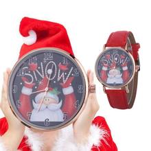 New Christmas Pattern Women Casual Watch ladies Leather Luxury Watches Woman Quartz Wristwatch female Clock Hours black Gift #D 2024 - buy cheap