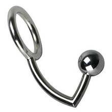 Male Chastity Cock Lock Anal Plugs intruder with ball Anal hook ring sex toys for men Drop shipping 2024 - buy cheap