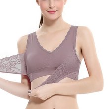 Lingerie Lace Cross Side Buckle Without Rims Gathered Underwear Sleep Bra Solid Color  Women\'s Intimates 2024 - buy cheap