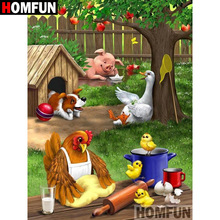 HOMFUN 5D DIY Diamond Painting Full Square/Round Drill "Cartoon poultry" Embroidery Cross Stitch gift Home Decor Gift A08582 2024 - buy cheap