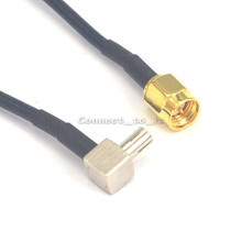 10 шт., прямоугольный никелевый кабель с разъемами SMA и TS9, RG174 RF pigtail, 30 см 2024 - купить недорого