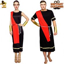 Newly Style Halloween Unisex Adult Caesar Toga Costume Sexy Woman&Man Role Play Party Clothing 2024 - buy cheap