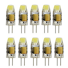 Светодиодная лампа IWHD 1 Вт G4 12 В, COB 80 лм, мини светодиодные двухконтактные лампы G4, заменяемые галогенные люстры, 10 шт. 2024 - купить недорого