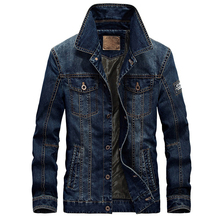 New Denim Jacket Men Turn-Down Collar Fashion Slim Outerwear Jaquetas Masculino Jeans Jacket Plus size 4XL 2024 - buy cheap