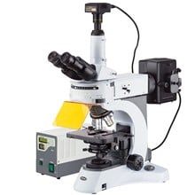 AmScope 40X-1000X Upright Fluorescence Microscope with Rotating Multi-filter Turret + 2.8MP CCD Camera 2024 - buy cheap