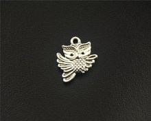 30pcs  Silver Color flying owl Charm Pendant DIY Necklace Jewelry Findings 14x16mm A1541 2024 - buy cheap