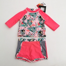 1-3T Top Quality Baby Girls Swimsuit Surfing Beach Swimwear Bathing Suit Swimming Suit Bebe Two Pieces Swim for Summer 2024 - buy cheap