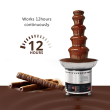 Chocolate Fountain Five Layers Creative Design Chocolate Melt With Heating Fondue Machine DIY Waterfall Hotpot 4kgs Capacity 2024 - buy cheap