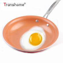 Transhome Non-stick Frying Pan 26 cm Copper Red Pan Ceramic Induction Skillet Saucepan Oven & Dishwasher Safe Cooking Tools 2024 - buy cheap
