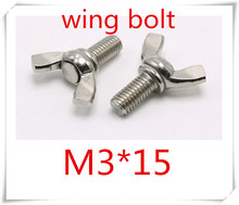 20pcs Stainless Steel 304  M3*15 butterfly  Wing Bolt  Screw 2024 - buy cheap