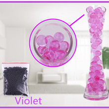 Purple color 100pcs/bag Pearl shaped Crystal Soil Water Beads Mud Grow Magic Jelly balls wedding Home Decor 2024 - buy cheap