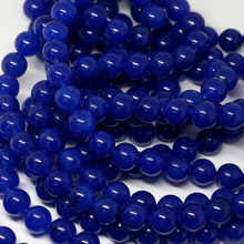 Lovely blue natural stone chalcedony 4mm 6mm 8mm 10mm 12mm jades round loose beads diy charming Jewelry making 15 inches 2024 - buy cheap