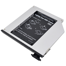Carcasa de aluminio para HDD Caddy de 9,5mm, carcasa de Cubierta para SSD y HDD SATA 3,0 de 2,5 pulgadas para Dell E6310, E6400, E6500, E6410, E5400, M2400, M4500 Pro, OptiBay 2024 - compra barato