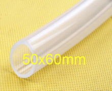 50 мм ID 60 мм OD прозрачный пищевой медицинский большой силиконовый резиновый гибкий шланг для ванной FDA силиконовая трубка 2024 - купить недорого