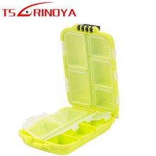 TSURINOYA Plastic Fishing Accessories Box 96x64x30mm Double Layer Small Fishing Tool Storage Fishing Hook Case Pesca Box Peche 2024 - buy cheap