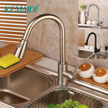 Kemaidi-torneira prateada 360 graus para cozinha, com misturador, furo único, giratória, alça única 2024 - compre barato