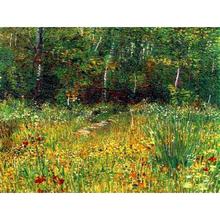 Pinturas à óleo de alta qualidade, paisagens, estacionamento de arte em primavera, por vicente van gogh, pinturas à mão 2024 - compre barato
