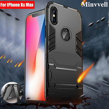 Shockproof Armor Phone Case For Apple iphone SE 2020 XS MAX XR 8 7 Plus Luxury Protective Hard Cases For iphone 6 6s Plus 5 5s 2024 - buy cheap