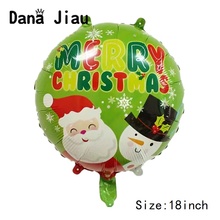 18inch Merry christmas decoration balloons happy  year kids gift toy christmas tree snow man DIY party ball Santa Claus candy 2024 - buy cheap