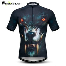 Weimostar Wolf Cycling Jersey Mountain Bike Clothing Summer Short Sleeve mtb Bicycle Jersey Print Cycling Shirt Maillot Ciclismo 2024 - buy cheap