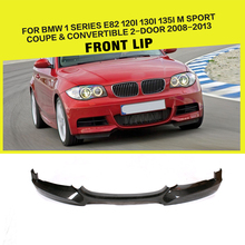Front Bumper Lip Spoiler Splitters for BMW 1 Series E82 E88 M Sport M tech Coupe Convertible 2008 - 2013 Carbon Fiber / FRP 2024 - buy cheap