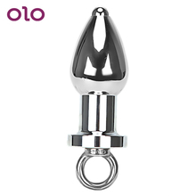 OLO Butt Plug Gay Sex Toys for Men Women Anal Plug Ring Handheld Sex Products Enema Anal Cleaning Erotic Toys Stainless Steel 2024 - buy cheap