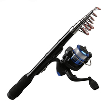 Mini Portable Telescopic Fishing Rod Spinning Carbon Fish Hand Fishing Tackle Sea Rod Ocean Rod Fishing Pole 1.0M 2024 - buy cheap