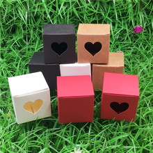20pcs Colorful Kraft Paper Craft Box Small Lovely Handmade Soap Package Box Candy Gift Packaging Paper Box 5*5*5cm 2024 - buy cheap