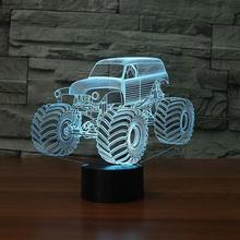 Gift Earthmoving Car Modeling Led Night Light Creative Table 3d Visual Lamp Lovely cartoon children's toys Kids Lamp 2024 - buy cheap