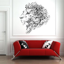 Adesivo de vinil com design criativo e leão, papel de parede para decoração de casa, sala de estar, animal, mural, filme de transferência, 3273 2024 - compre barato