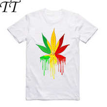 Camiseta rasta rastaffeminina e masculina, camiseta para lazer, manga curta, gola redonda, casual, moda branca, 2019 2024 - compre barato