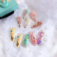 Bobby Pins Kids Girl Hairpin Accessories for Children Transparent Pearl Sequins Baby Girl Stream Clip New Fashion Cute Hair Clip 2024 - buy cheap