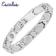 Escalus Ladies Magnetic Silver Color Bracelet Classic Bangle Chain Magnets Bracelets For Women Jewelry Gift Charm Wristband 2024 - buy cheap