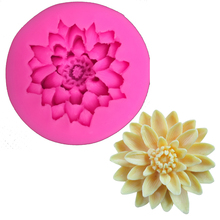 Chrysanthemum shape fondant silicone mold kitchen baking chocolate pastry candy Clay making cupcake lace decoration tools F0158 2024 - buy cheap