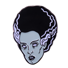 Bride of Frankenstein badge classic horror movie queen pin Halloween Christmas gift spooky art jewelry 2024 - buy cheap