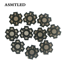 Placa de base de alumínio de led, placa preta de chip pcb hexagonal de led 20mm para esferas de led de cor única de 1w 3w 5w com 10/20/50/100/200/500 peças 2024 - compre barato