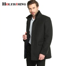 Роскошная мужская куртка, шерстяное мужское пальто с меховым воротником, теплые шерстяные мужские куртки и пальто, черное пальто, 4 стиля 2024 - купить недорого