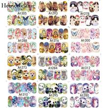 Manicure Sheets Mixed Designs Watermark Transfer Nail Art Stickers 50 Tips DIY 2024 - buy cheap