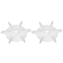 Uxcell 2Pcs 103x14mm/140x18mm White Plastic D Shaft Replacement 6 Impeller Motor Fan Vane for High Temperature Cooling 2024 - buy cheap