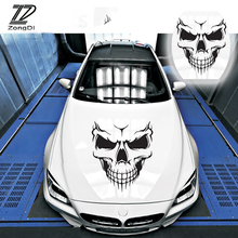 ZD Punisher Skull para Citroen C5 C4 C3 Mini Cooper Opel Astra H G J Vectra C Saab coche ventilación campana neumático pegatinas reflectantes 2024 - compra barato