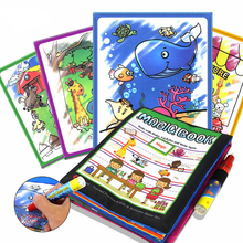 Water Drawing Toys Set Book Doodle Animal Reuse Painting Cloth Colourful Drawing Early Educational Toys For Children Kids Baby 2024 - купить недорого